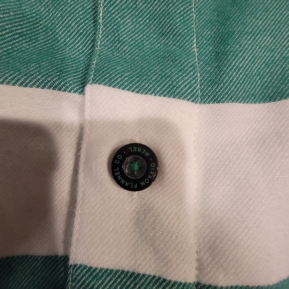 Dixxon Flannel Co The Rebel Green Stripe Doc Motorcycle Men's Size 4X - Picture 6 of 8